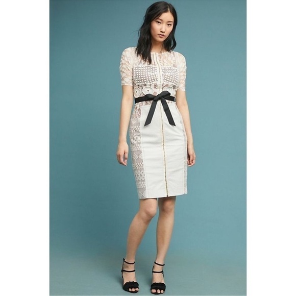 Anthropologie Beguile by Byron Lars Carissima Sheath Dress - Size 4 - Picture 1 of 6